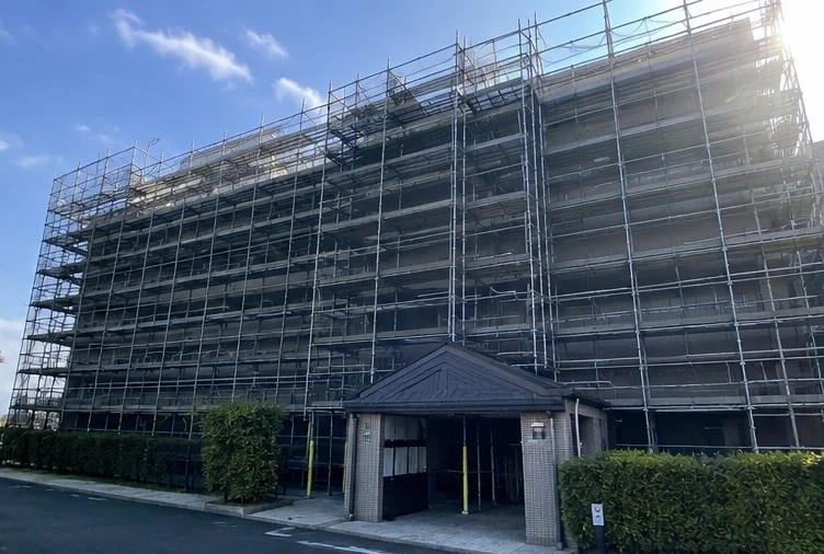 マンション大規模修繕用の外部足場
